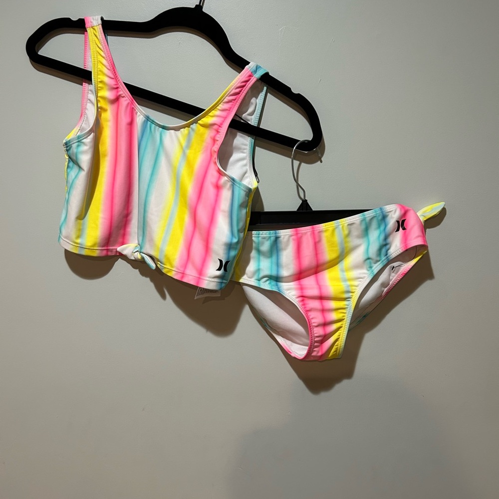 Hurley Kids Vibrant Striped Bikini